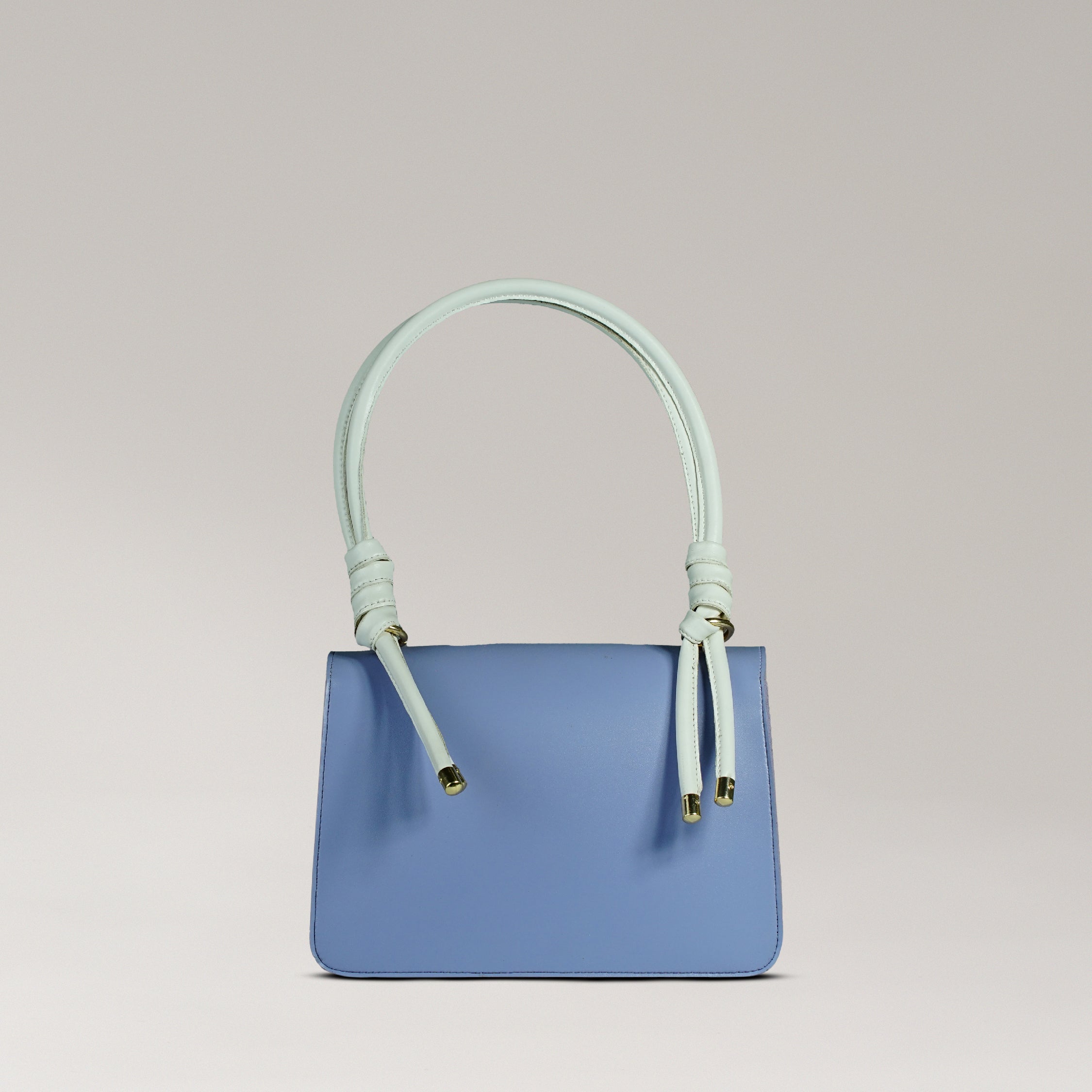 Shoulder Bag - White/Sky Blue